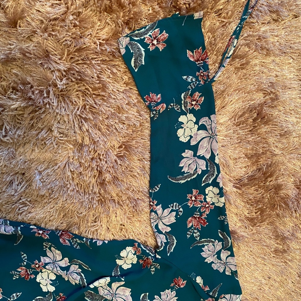 Silk floral blouse